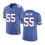 Men's Florida Gators #55 Antonio Shelton NCAA Nike Royal Authentic Stitched College Football Jersey GCS6262DN